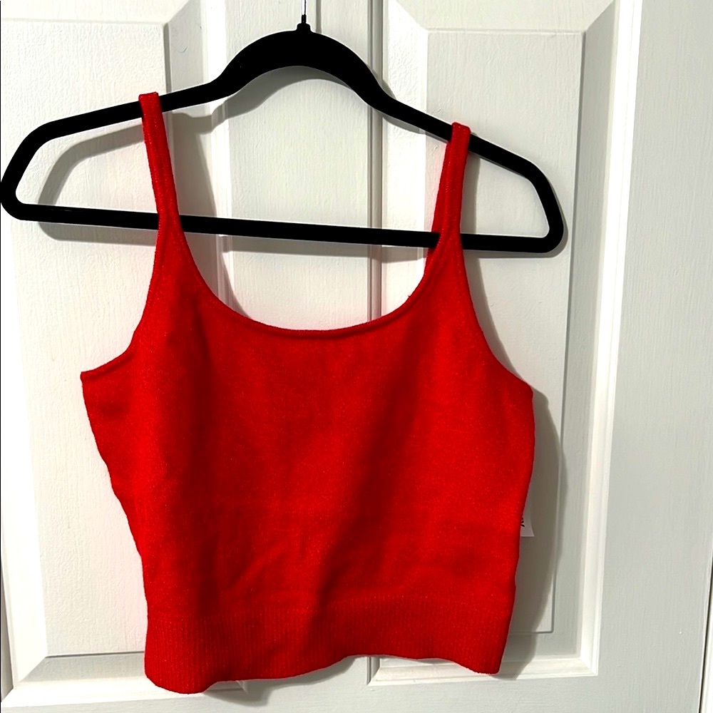 Old Navy Red Sleeveless Spaghetti Strap Women's Top